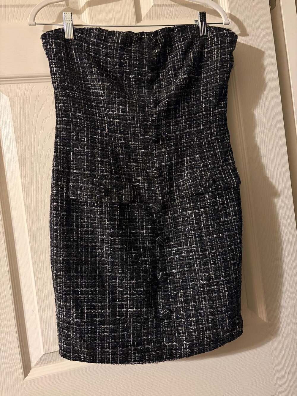 Sugarlips Margaret Tweed Strapless Mini Dress